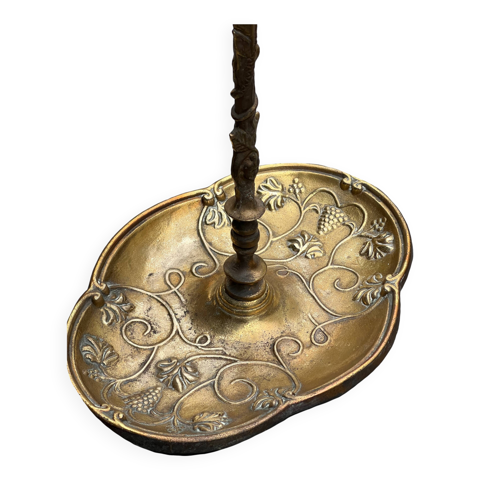 Vintage Brass Umbrella Stand – Mid-20th Century