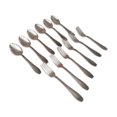 Housewife 12 pieces 6 forks 6 spoons Gulden 60 in silver metal