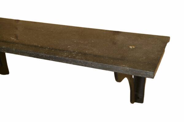 Cast iron and blue stone wall console, France, 1950s