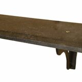 Cast iron and blue stone wall console, France, 1950s