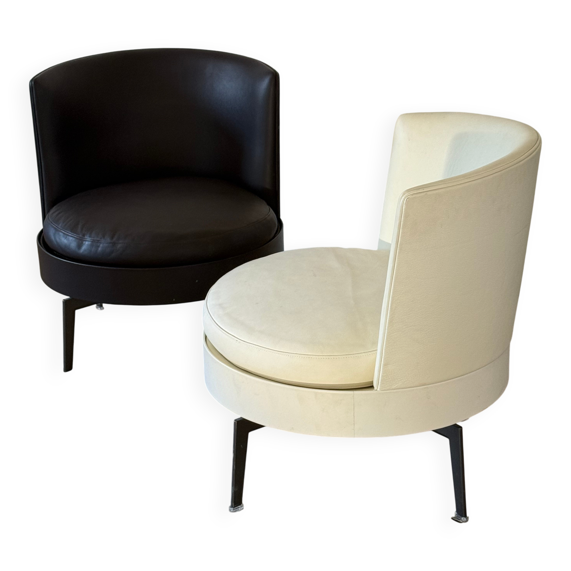 Flexform feelgood set of 2 in white and black