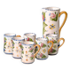 Antique Talavera glazed earthenware mug and carafe set