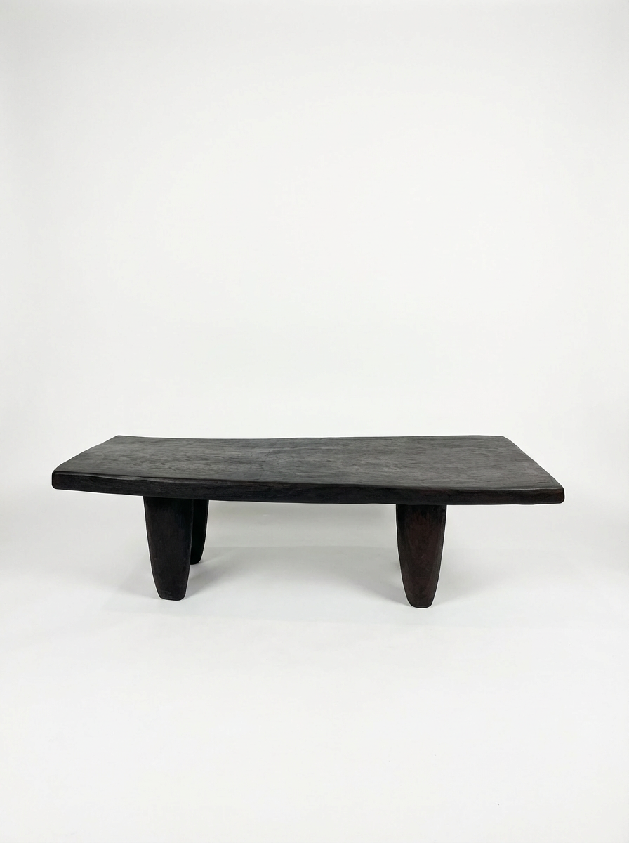 Senoufo Coffee Table N1-26 in Solid Wood 1 metre - Senoufo Bench | Esp