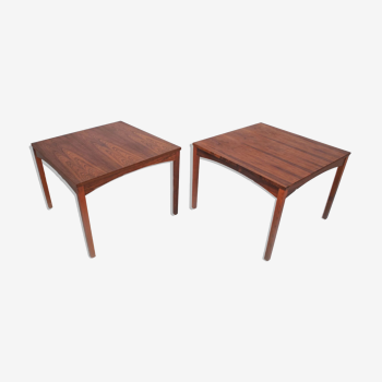 Pair of Danish rosewood sofa ends 1970