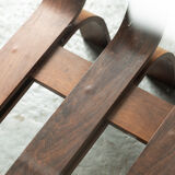 Coffee table with a steam-bent base by Ilse Möbel, 1960’s