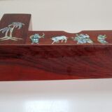 Office accessory - wood and mother-of-pearl