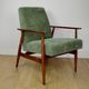 Armchair 'Lis', 1970s olive green design by Henryk Lis - 2 pieces available