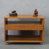 Mid -Century Teak Mobile Two-Sided Cabinet from WR, 1970s.