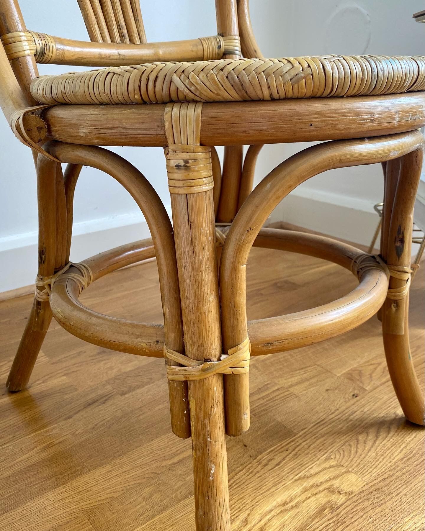 Pair of rattan chairs