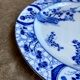 Round Creil and Montereau dish in blue earthenware, "Japan" service circa 1895