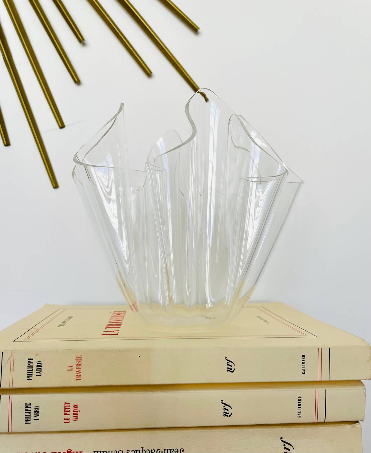 Vintage draped plexiglass cup