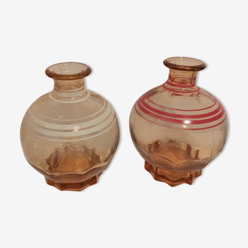 Set of vintage decanters