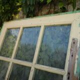 Old glass door