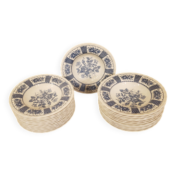 4 Melody Myott Ironstone soup plates 1982