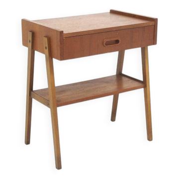 Scandinavian teak bedside table, Sweden, 1950