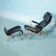Design lounge armchair & ottoman 70s Bruno Mathsson Pernilla