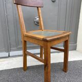 4 chairs wood 1950