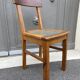 4 chairs wood 1950