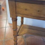 Side table bamboo wood cherry tree
