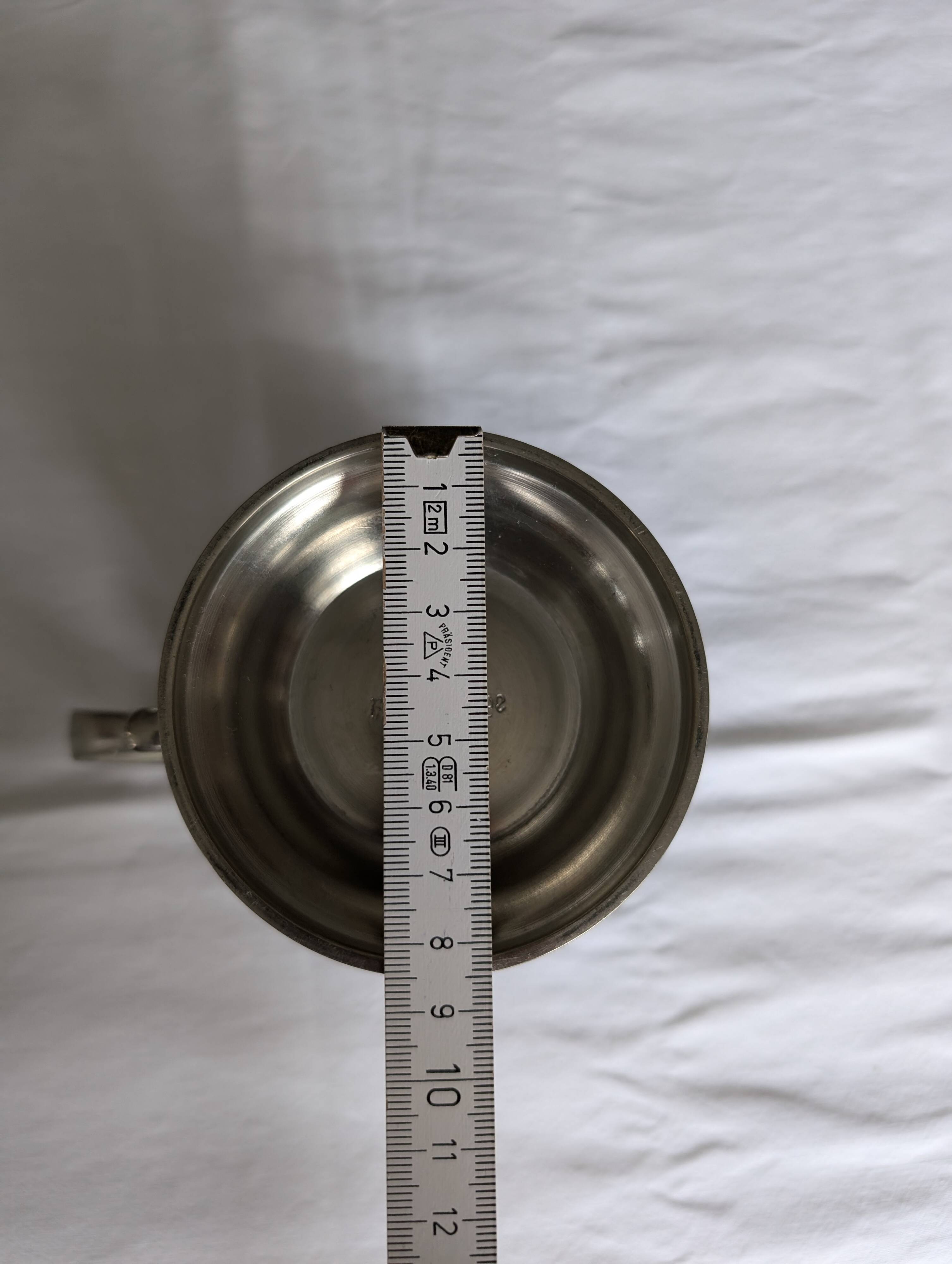 Pewter jug and cups set