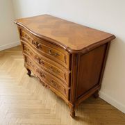 Commode Louis XV en bois merisier 3 tiroirs