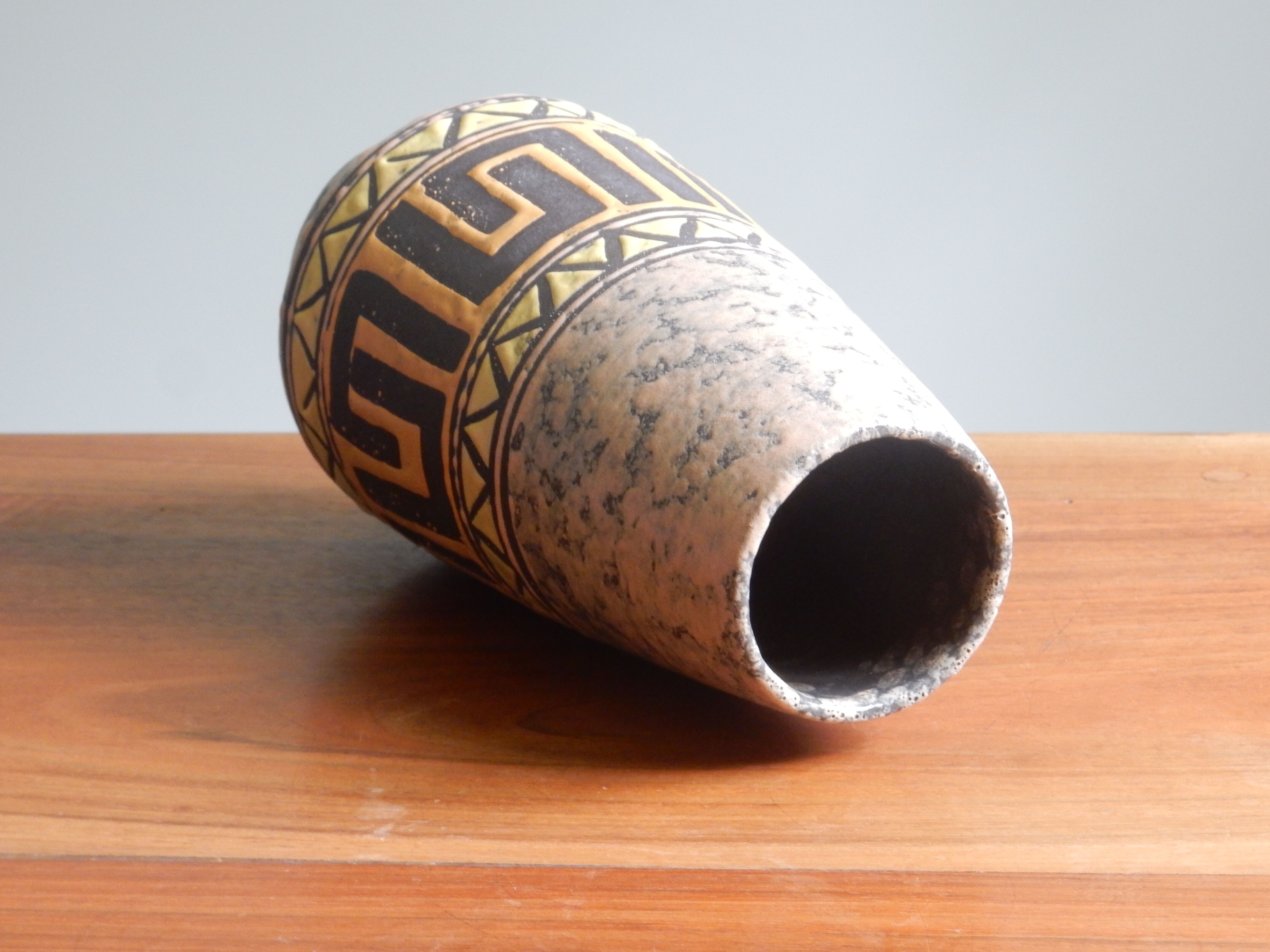 Strehla German ceramic vase from the 60s