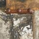 Old wooden patere