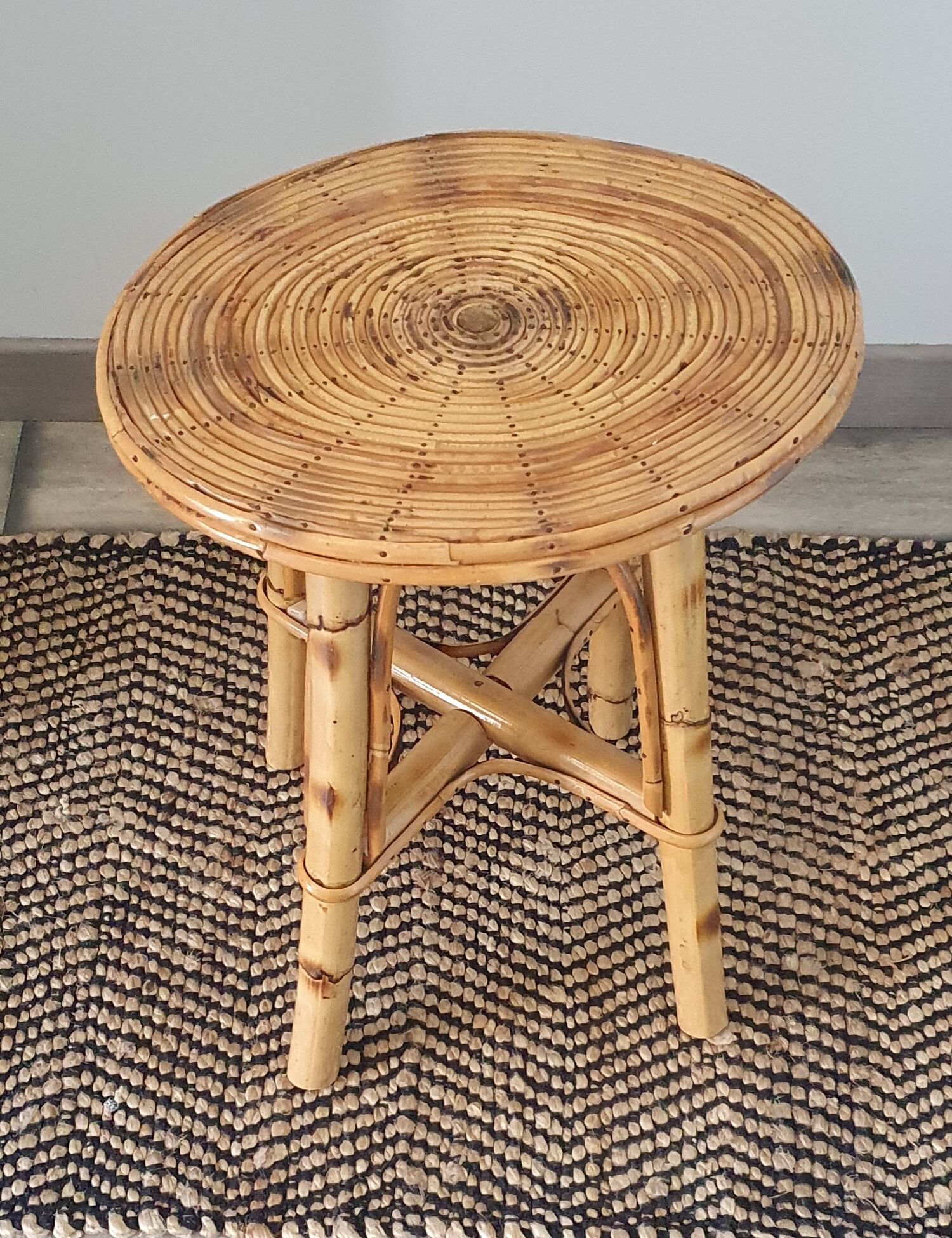 Rattan stool