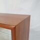 Vtg mid century teak turnidge wall shelving unit room divide Danish design