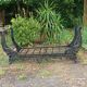 rare Napoleon III cast iron and wrought iron sofa bed, 19th century