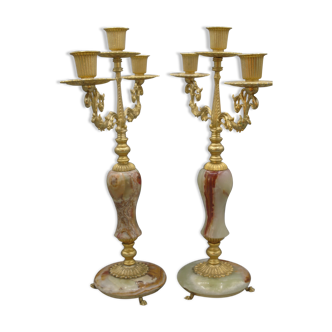 Pair of 1950s candlesticks