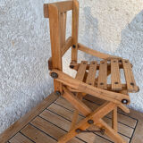 Folding wooden chair for doll