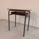 Vintage wooden and metal school desk