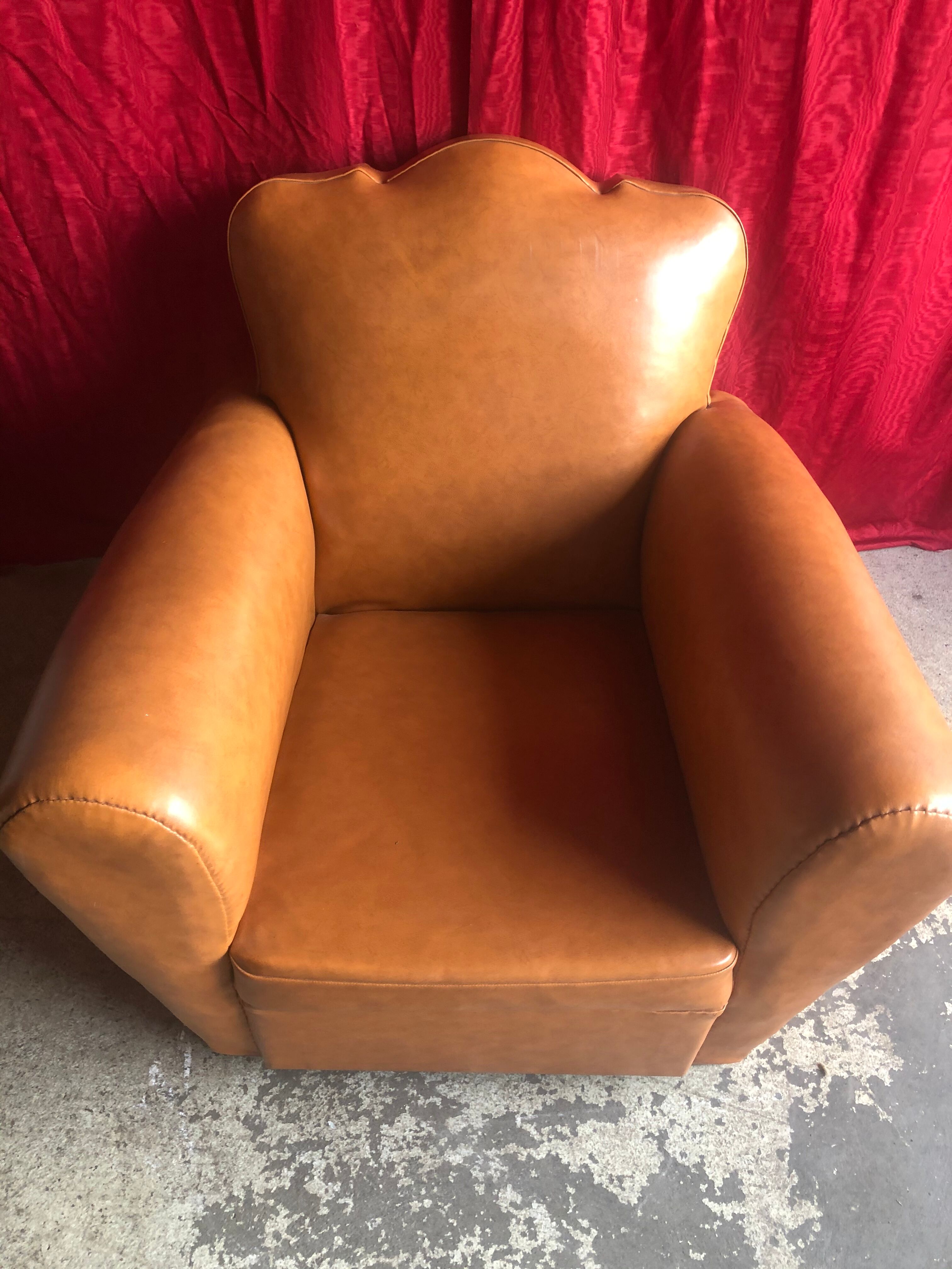 Pair of club armchairs