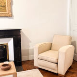 Attention to jacques adnet (1900-1984) - pair of club armchairs