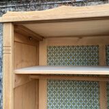 Parisian art deco wardrobe sliding doors solid raw oak