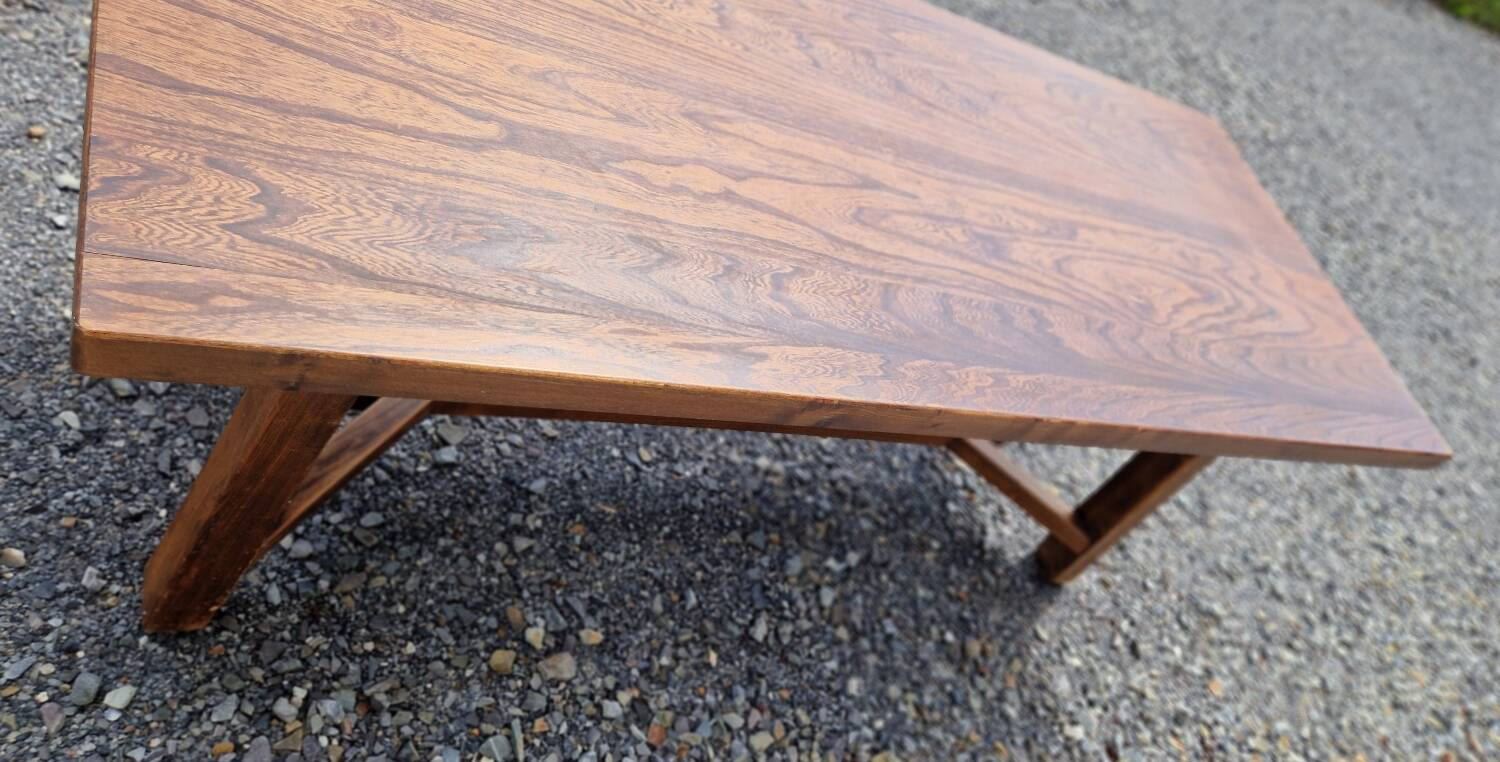 Solid wood farmhouse table