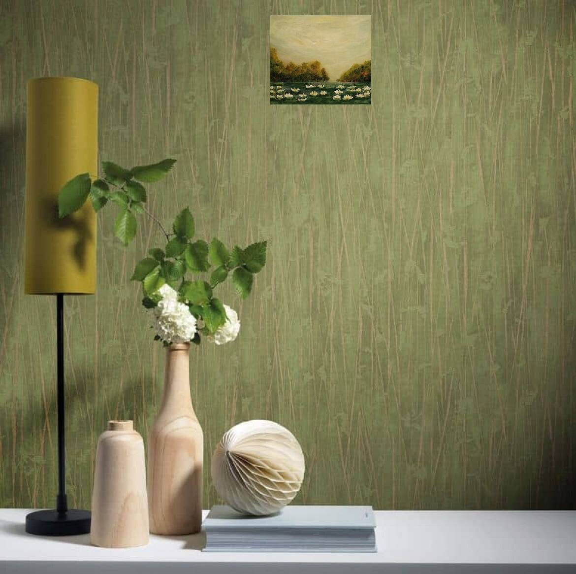 landscape painting classic modern art signed and delivered with its certificate