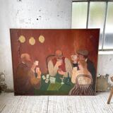 Oil painting "games" XL format 165x133cm