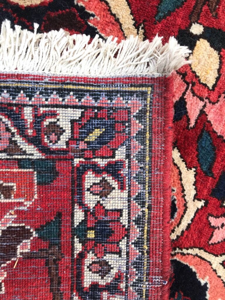 Old hand made Bakhtiar Persian wool rug 212 x 325 cm