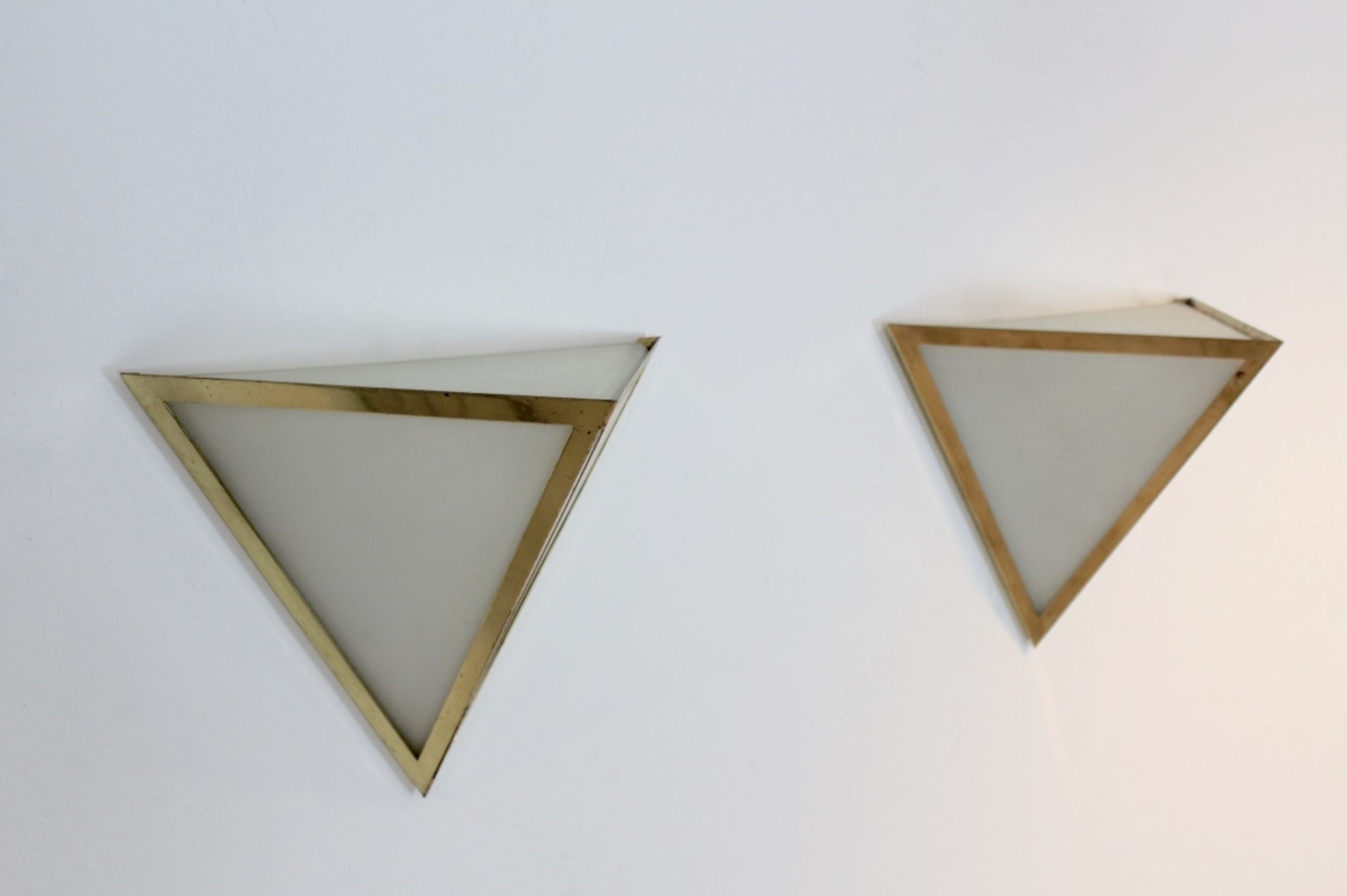 Ensemble d'ppliques de Glashütte Limburg  Allemagne 1970
