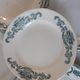 Set of 6 flat plates mismatched nineteenth century, St Amand, Digoin, Moulin des Loups, Lonchamp