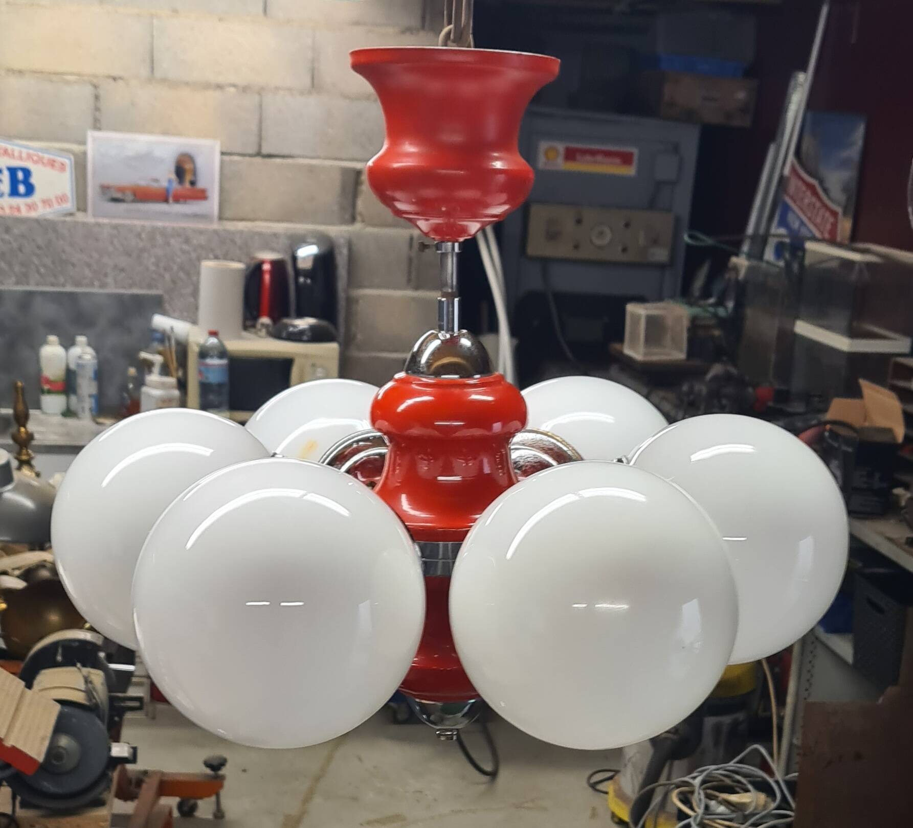 chandelier suspension design sputnik 1950 a70 space age stilnovo yes ball 37x40