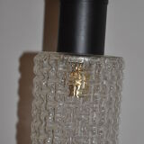 Suspended glass molded and vintage 70s in metal