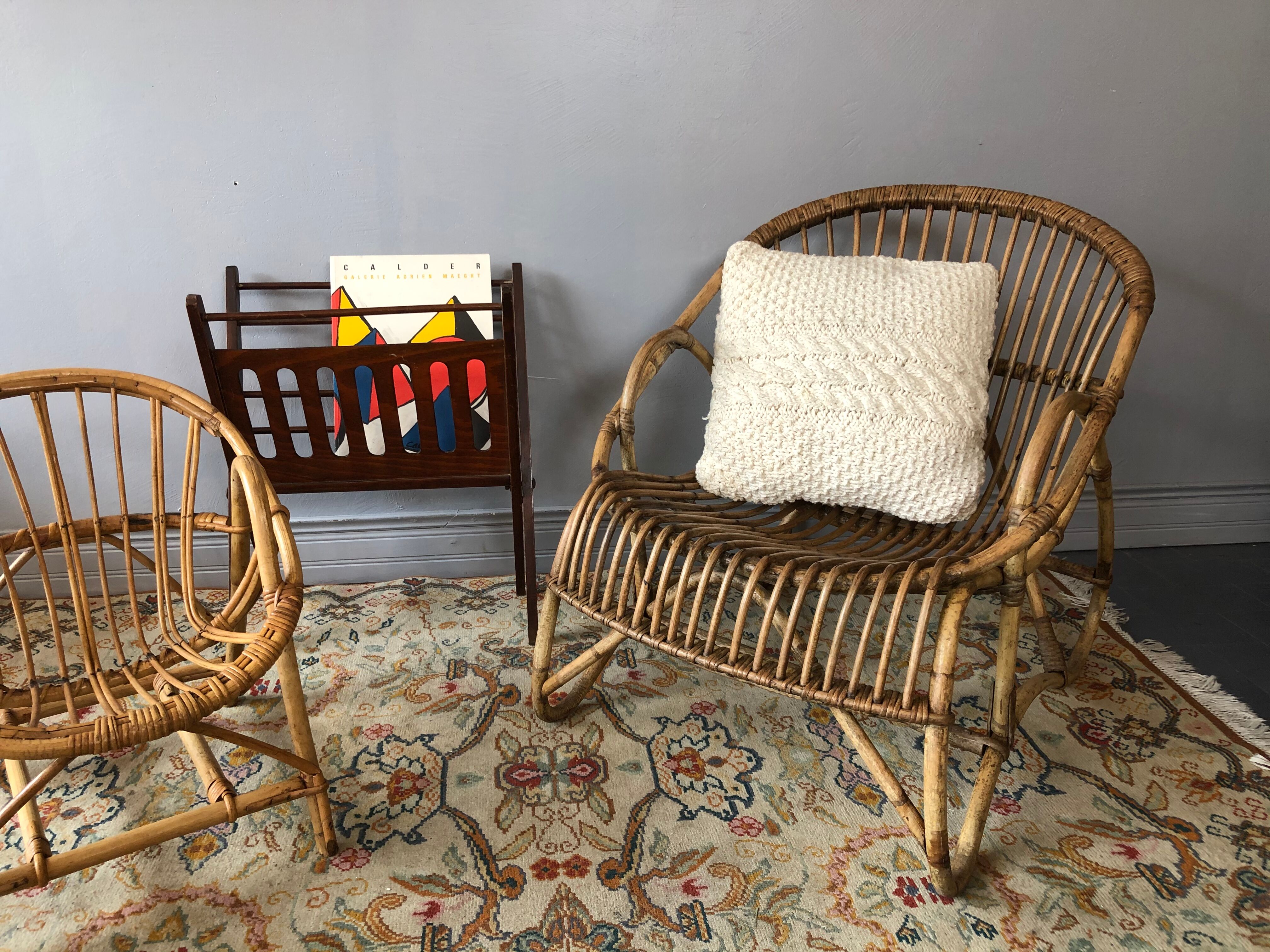 Rattan basket chair