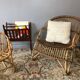 Rattan basket chair