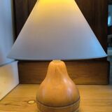 Wooden ball table lamp