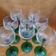 8 Alsatian white wine glasses