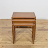 Mid-century teak nesting tables by R. Benett for G-Plan, United Kingdom, 1970s, set of 3