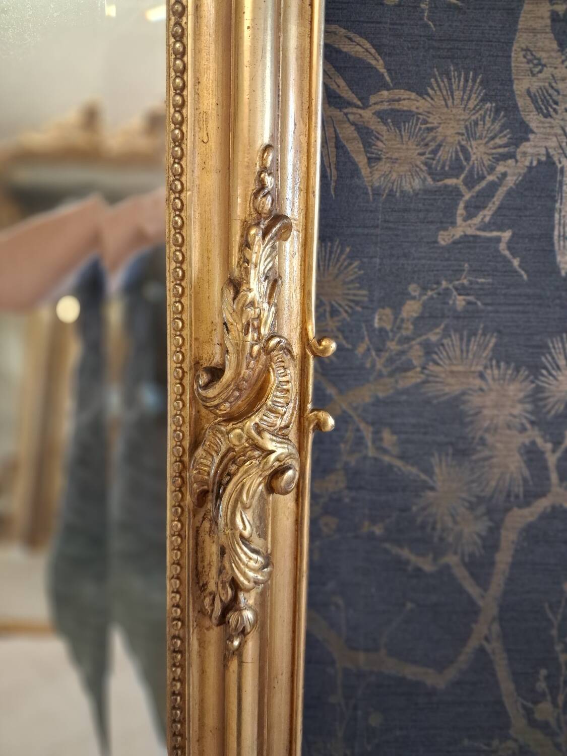 Napoleon III period mirror 220 x 125